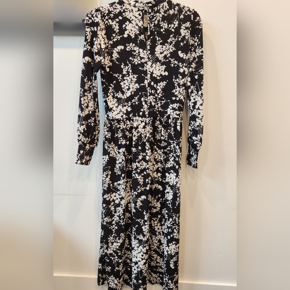 ASOS Oasis Floral Maxi Dress, Black and White, Size US S - Picture 2 of 6
